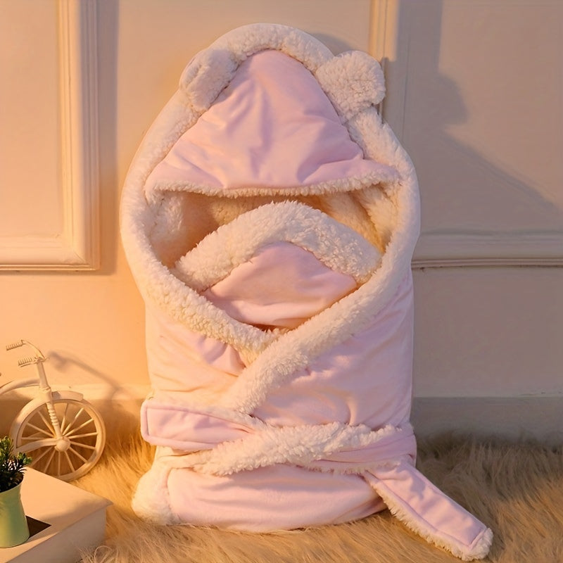 Baby Fleece Blanket for Newborns Soft Warm Velvet Swaddling Blanket