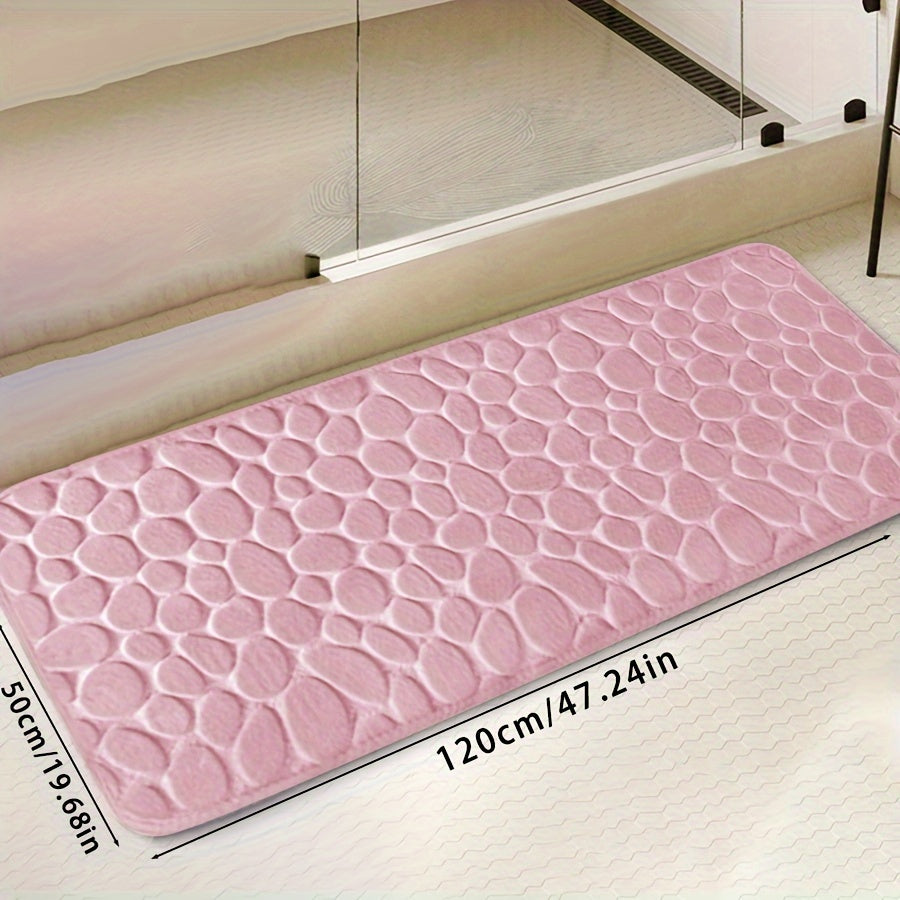 Zarif tosh naqshli poliester hammom matosi, yuqori zichlikdagi ko'pik, sirpanmaydigan to'qima dizayni. Hammom, dush, hammom bezaklari uchun juda singdiruvchi va yumshoq qulaylik.