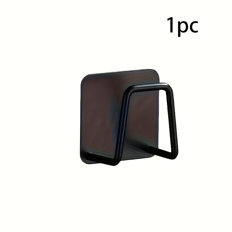 Wall Mounted Stainless Steel Sink Organizer No Drilling Kitchen Bathroom Storage Rack