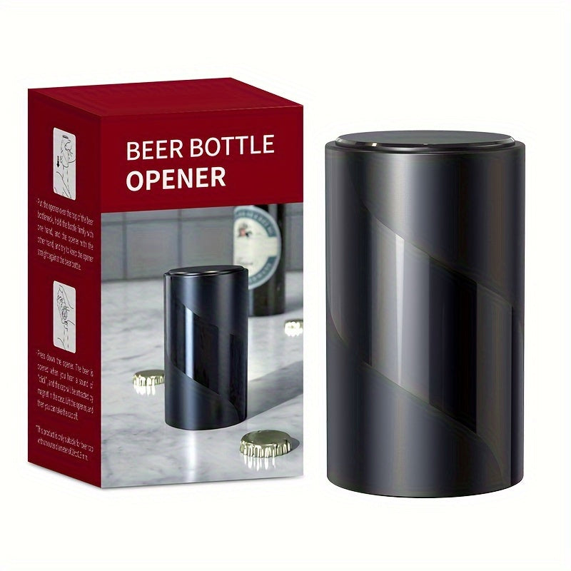 Manual Beer Bottle Opener Durable Plastic Easy Press for Home and Restaurant 4.8x4.8x3.27cm