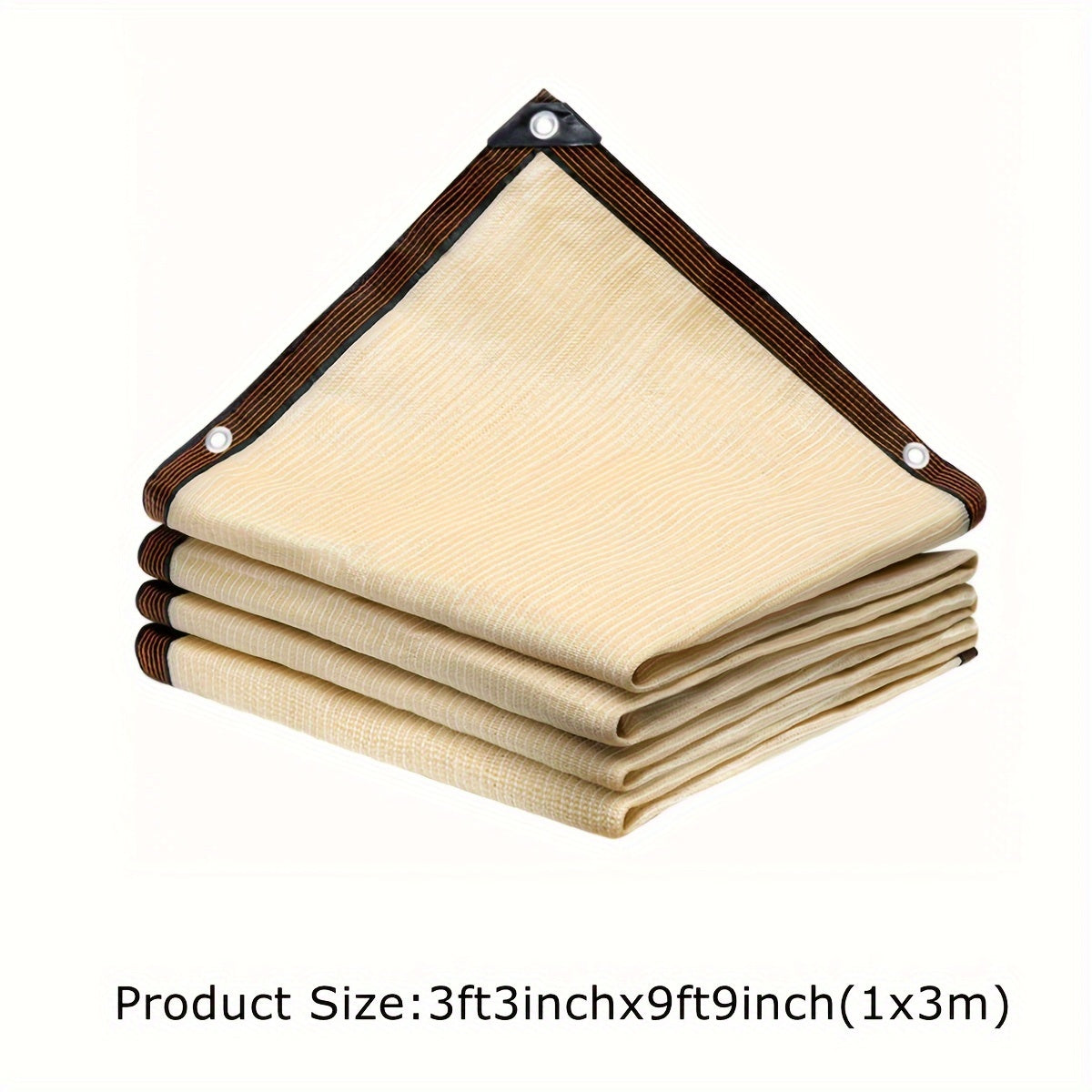 Бежевая защита для балконной ограды, экран, покрытие, УФ-защита, устойчивая к погодным условиям, уличный барьер для патио