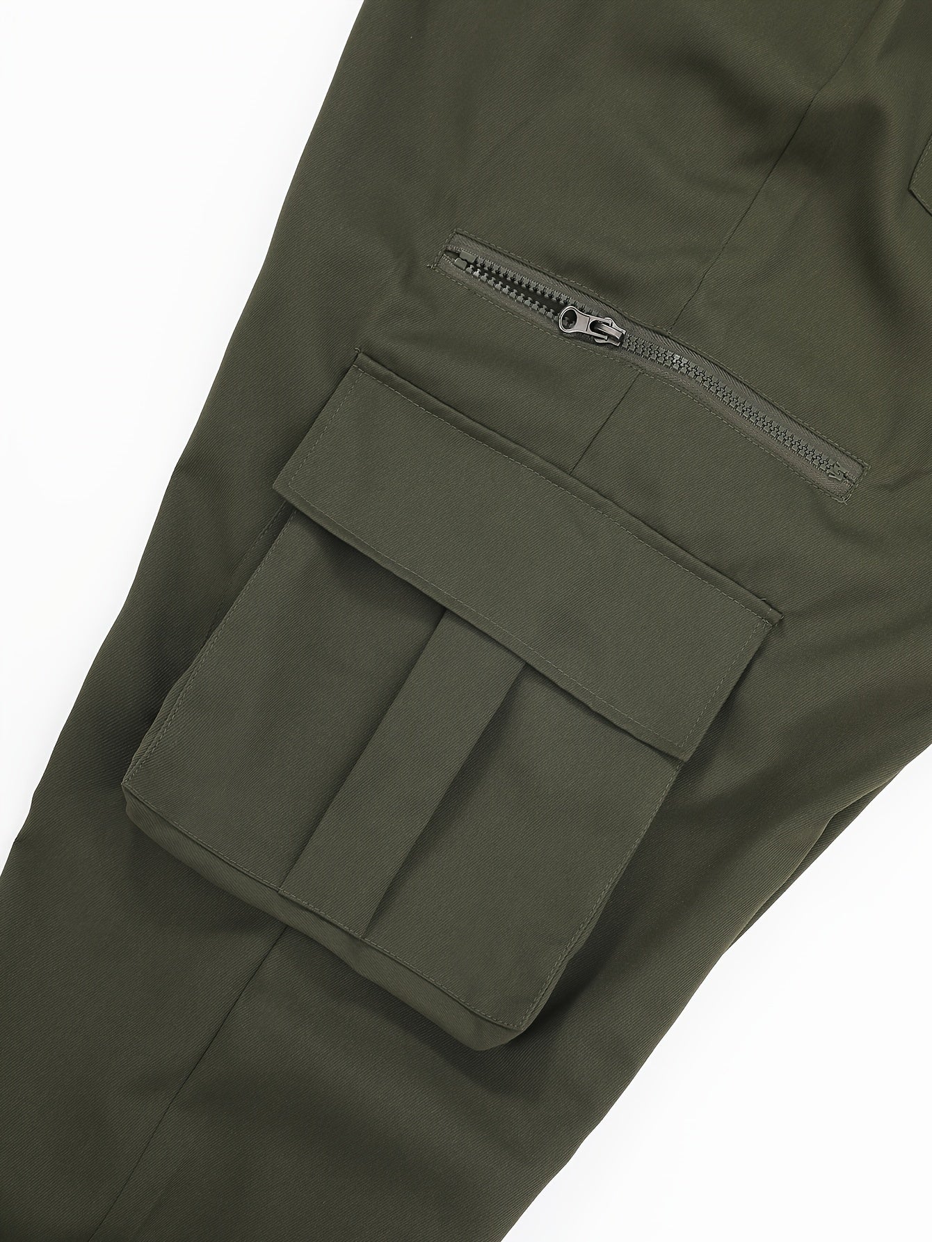 Men's Plus Size Cargo Pants Non-Stretch Polyester All-Season Regular Fit with Pockets