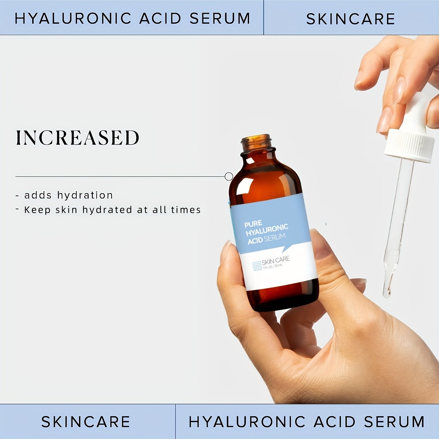 Hyaluronic Acid Serum for Skin Intense Hydration 1 fl oz