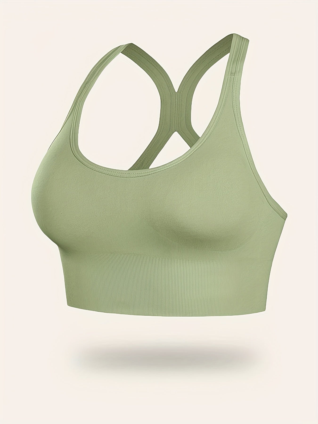 Plus-Size Women's Sports Bra Nylon Blend High Support Adjustable Straps