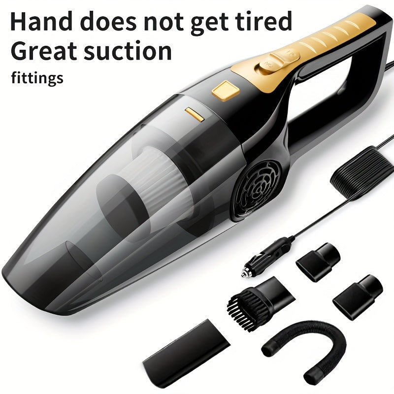 Portable Car Vacuum Cleaner with Strong Suction 12V Dust Removal