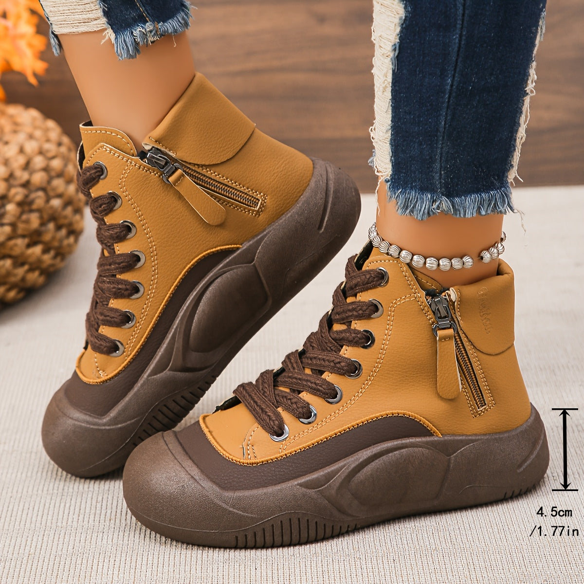 Women's Thick Sole Heightening Trendy Shoes for Spring