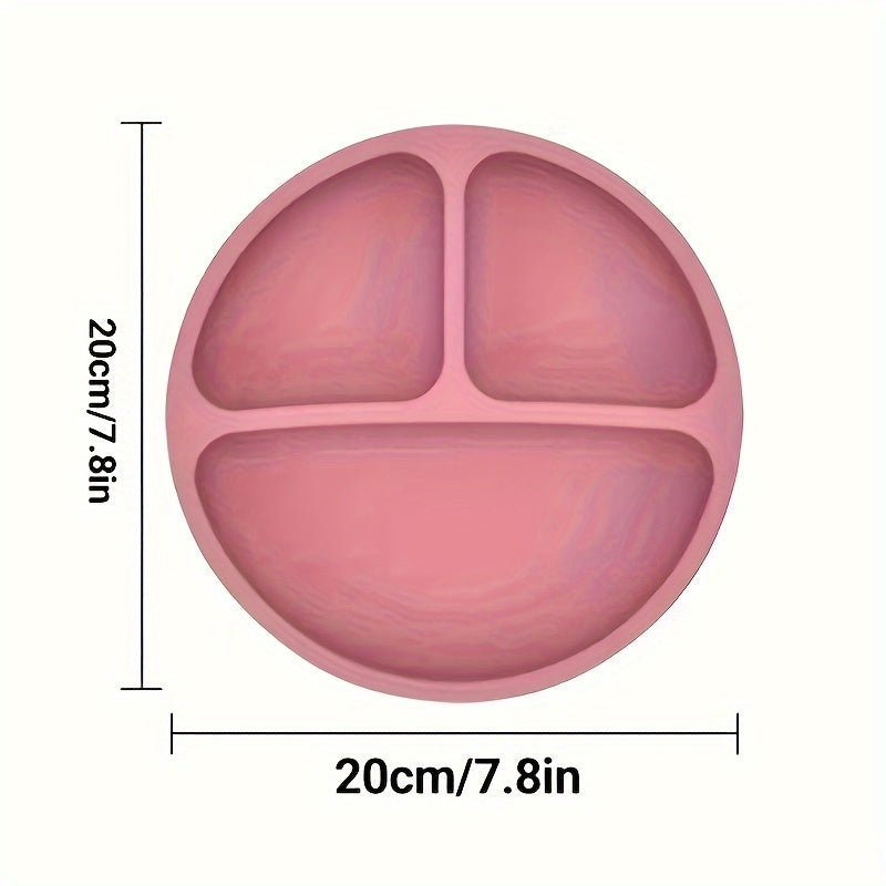 Silicone Suction Feeding Plate for Kids Non-Slip Cartoon Design Easy to Clean