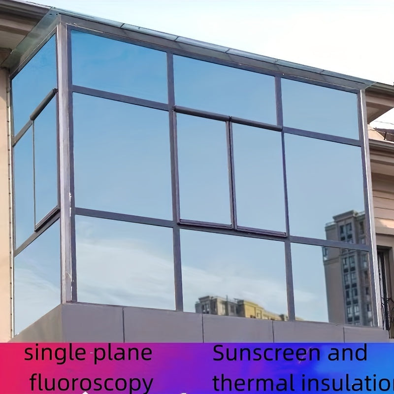 10 Mil Thick Silver Window Film Deep Blue UV Blocking Heat Insulation for Home Office