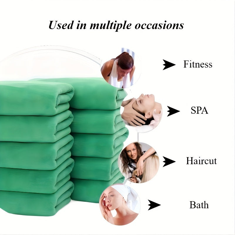 10-Piece Soft Polyester Towel Set for Bathroom Gym Spa Hotel and Commercial Use