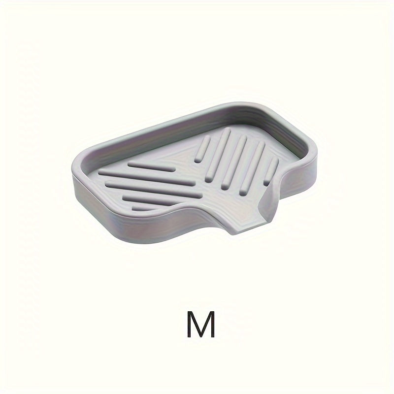 Silicone Kitchen Sink Caddy with Drain Spout for Sponge and Utensils