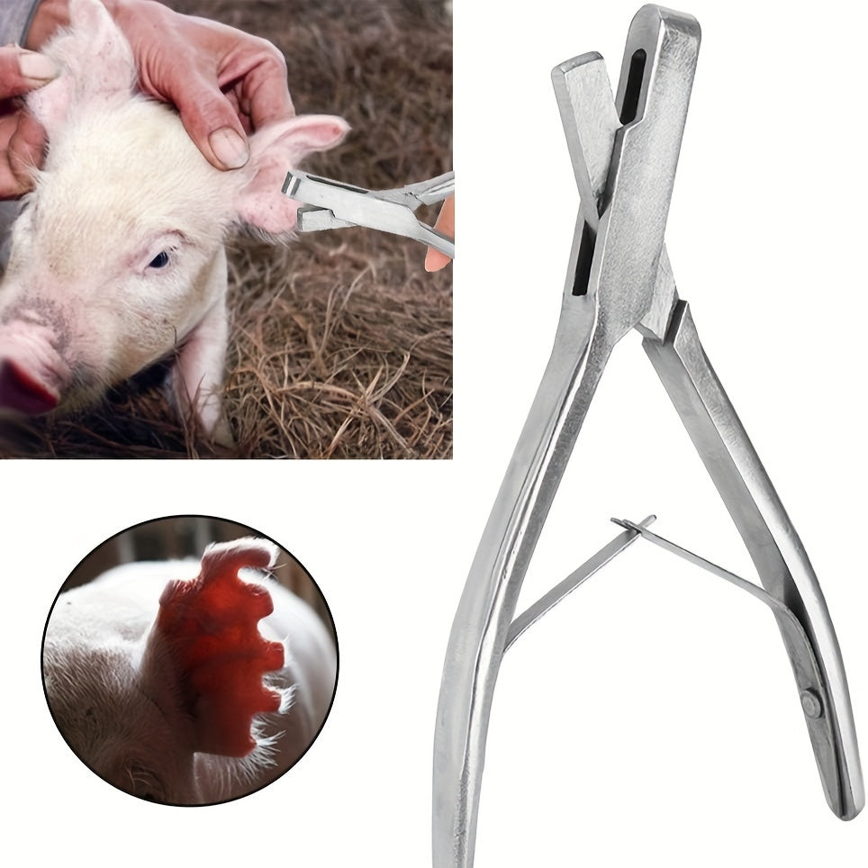 Stainless Steel Ear Tagging Pliers for Livestock Identification and Marking