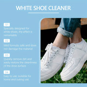 White Shoe Cleaner Foam for PU Leather Canvas and Athletic Shoes