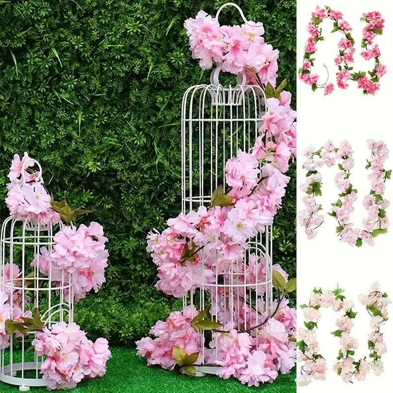 Artificial Cherry Blossom Vine for Home Garden Wedding Party Decor