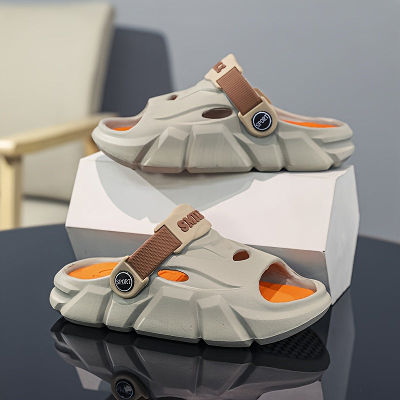 Boys Summer Open-Toe Slip-On Sandals Lightweight Breathable EVA Casual