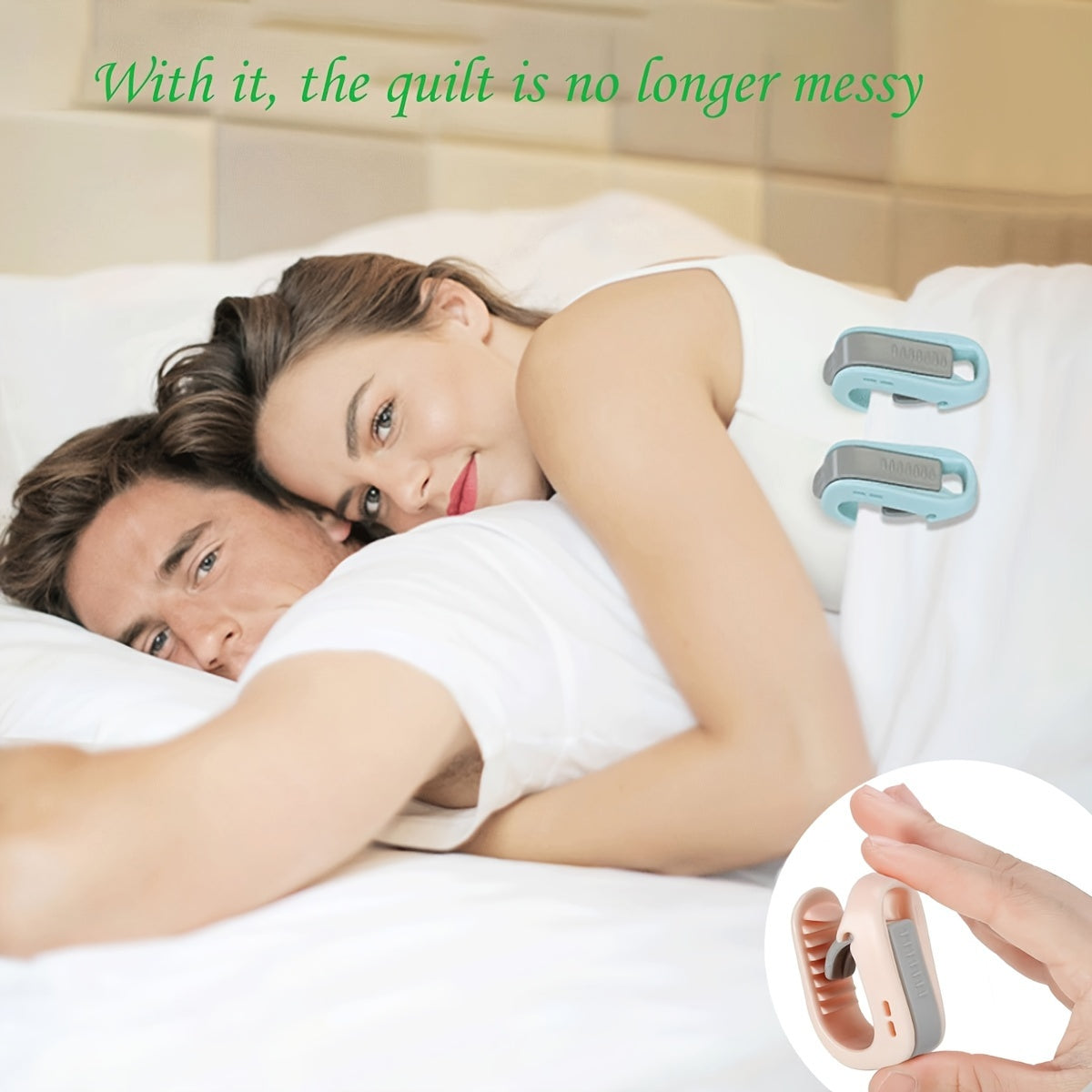 6 ta no-slip yotoq to'siqlari - qulay ulanishi mumkin bo'lgan, ignasiz ushlagichlar, yostiq va pardalarni mustahkam ushlab turish uchun, bir nechta ranglarda mavjud.