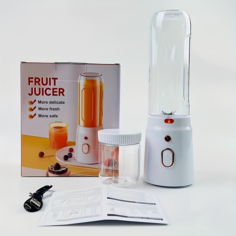 Portable Electric Blender Juicer Water Bottle Combo USB Rechargeable for Smoothies and Iced Drinks