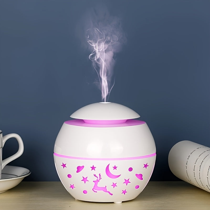 Portable Plastic Humidifier for Office and Home Quiet Mist Diffuser