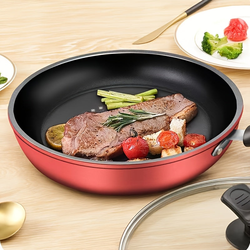 Cast Iron Skillet 24cm Non-Stick Dishwasher Safe Induction Compatible Smoke-Reducing