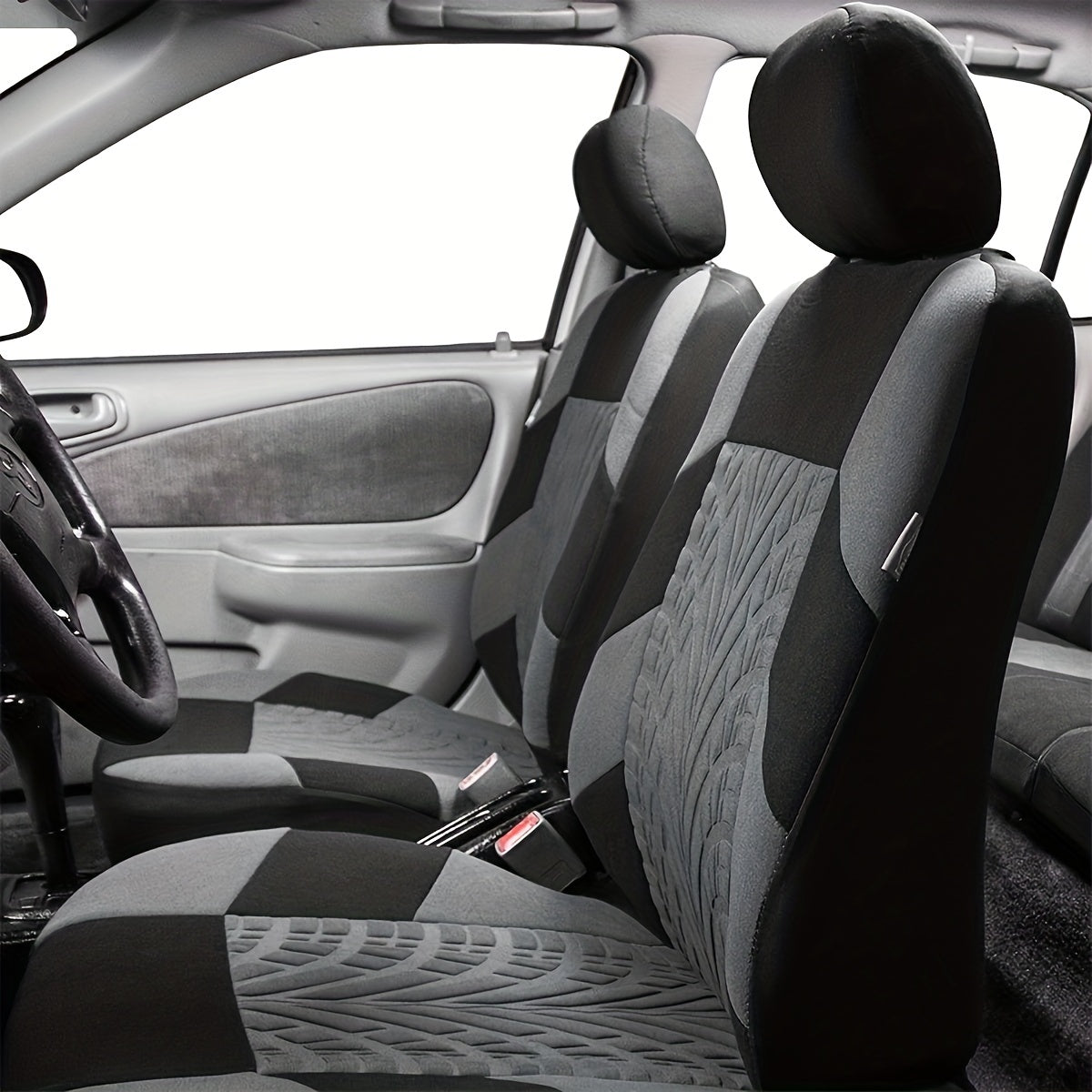 Universal 5-Seater Car Seat Cover Set Polyester All-Season Durable