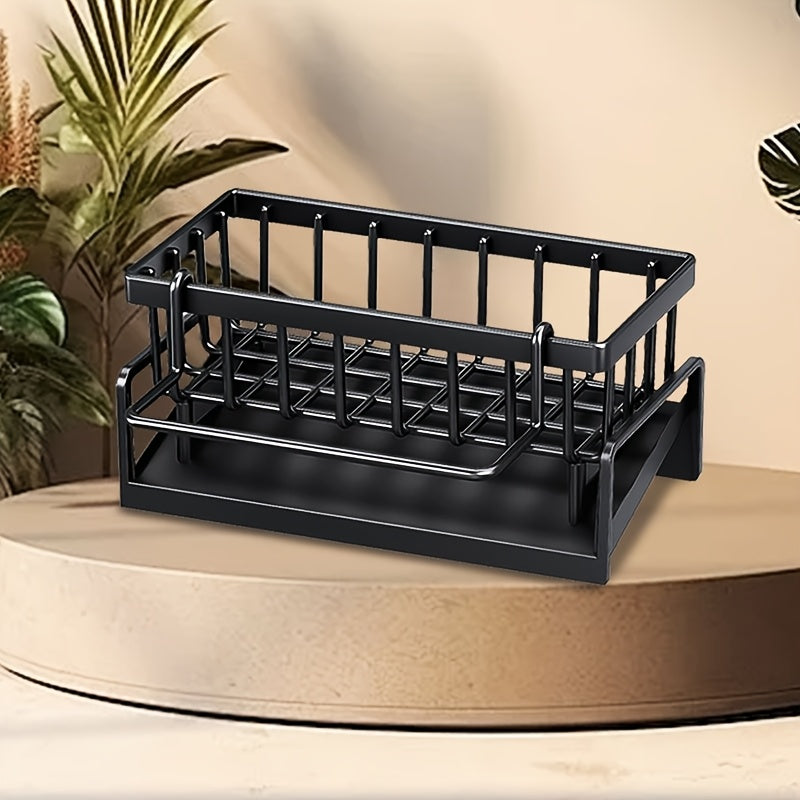 Organizador de plástico multiusos para fregadero para almacenamiento en baño y cocina