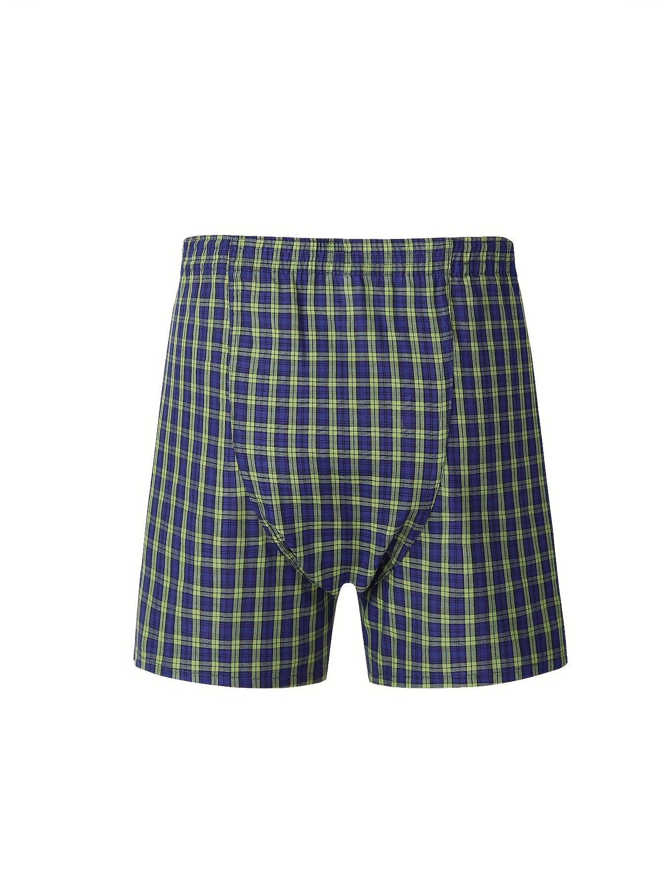 Men's Cotton Boxer Shorts Set 5 Pack Oversized Loose Fit Striped Plus Size