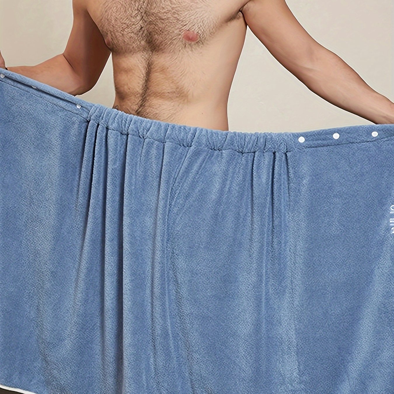 Men's Coral Velvet Bathrobe Thick Soft Anti-Slip Wearable Casual Polyester All-Season