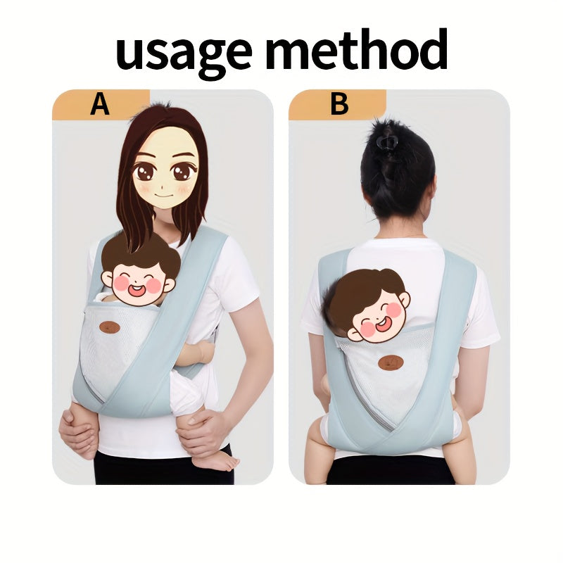 Baby Carrier for Newborns and Toddlers Breathable Polyester Buckle Closure Mixed Colors