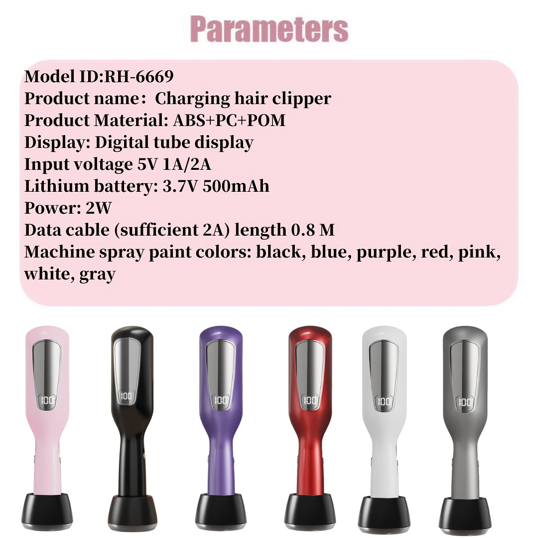 Avtomatik elektr hair clipperlar, salbiy ionli soch parvarishi uchun, qayta zaryadlanuvchi, ajraladigan trimmer ayollar uchun