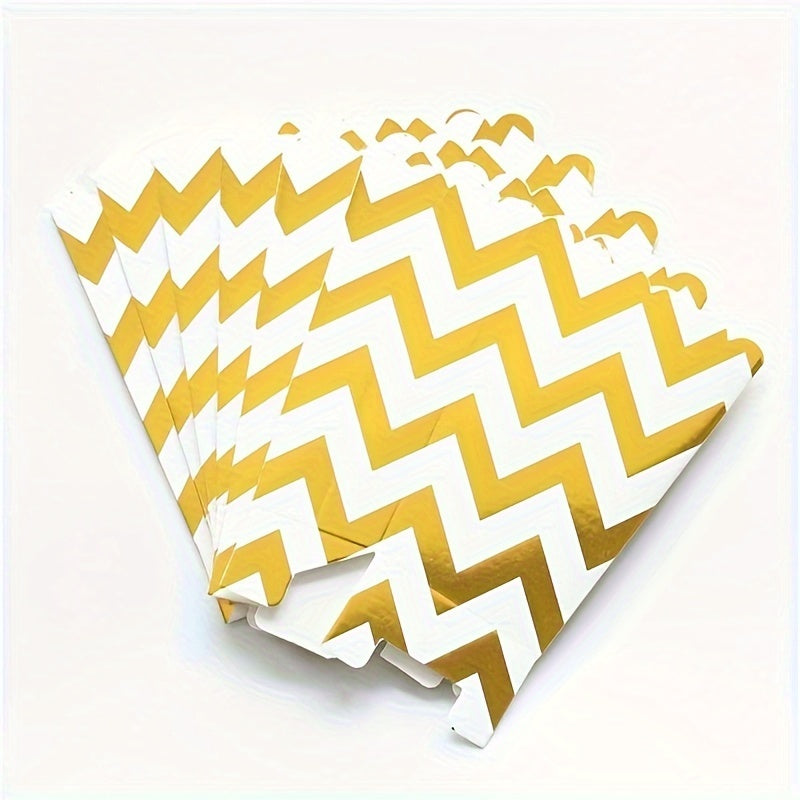 Set of 12 Cardboard Popcorn and French Fry Food Packaging Boxes for Parties and Theaters