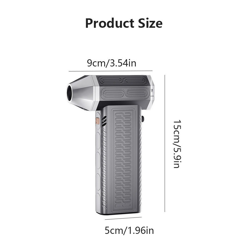 Мини-турбо-ветряная сушилка для волос с USB-зарядкой, портативная, для путешествий, автомобиля, внутри и снаружи