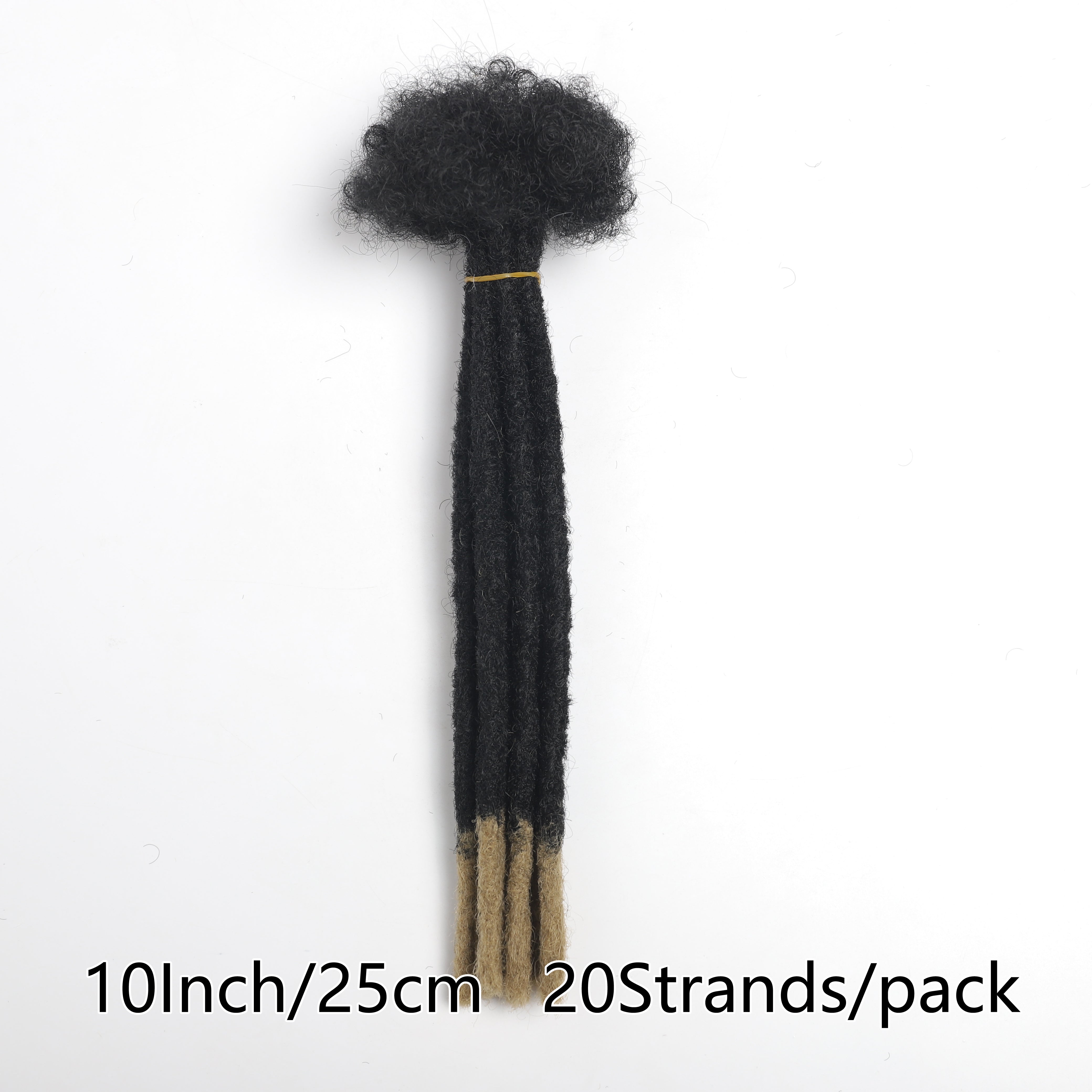 10-Inch Synthetic Loc Dreadlocks Extensions 20 Strands Afro Kinky Style