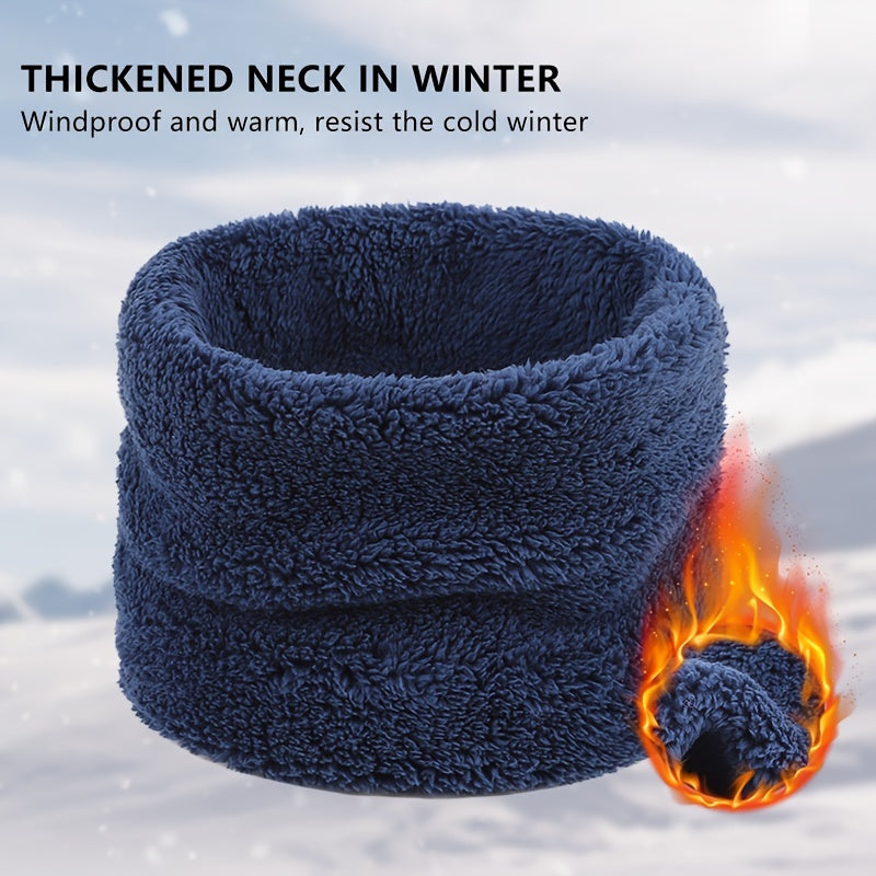 Winter Warm High Collar Neck Cover for Men and Women Single Loop Unisex
