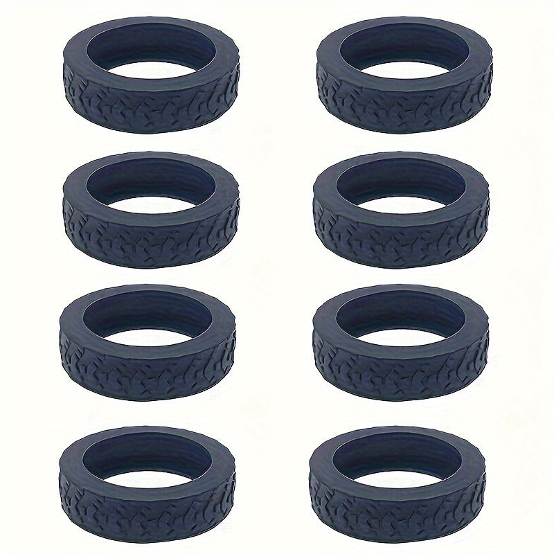 Thickened Luggage Wheel Protector Set for Trailer Suitcase Noise Reduction Red Black Beige