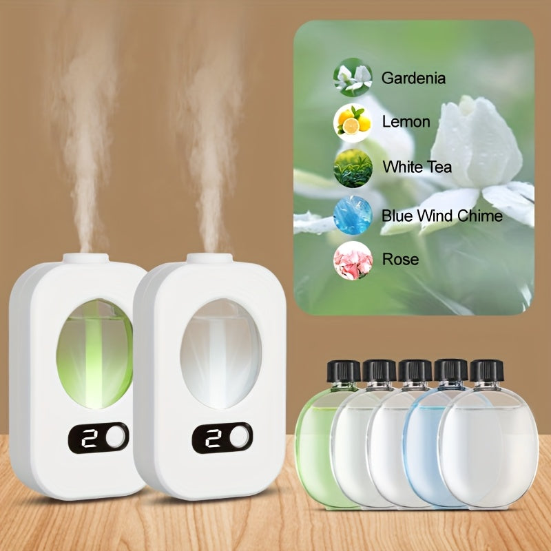 USB Rechargeable Aromatherapy Diffuser Humidifier with Nightlight for Rooms Office Bathroom