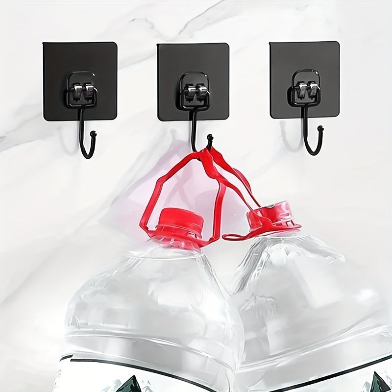 Heavy Duty Adhesive Wall Hooks for Coats Towels Shower Caps Reusable Nail-Free