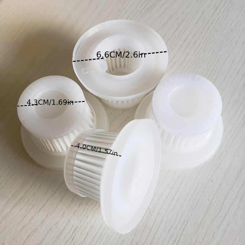 4-to'plam Silikon Avtomobil Vakuum tozalash uchun filtrlari, yuviladigan HEPA almashtirish to'plami, qo'lda ishlatiladigan vakumlar uchun