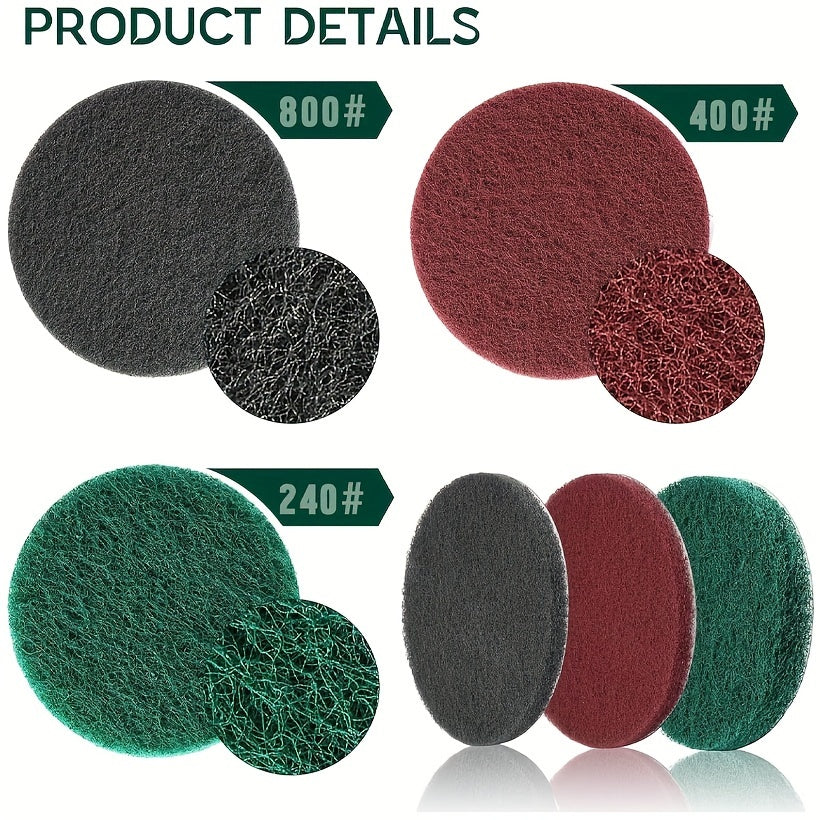 Set of 27 Power Scrubber Pads Drill Brush Attachments for Kitchen Bathroom Grout