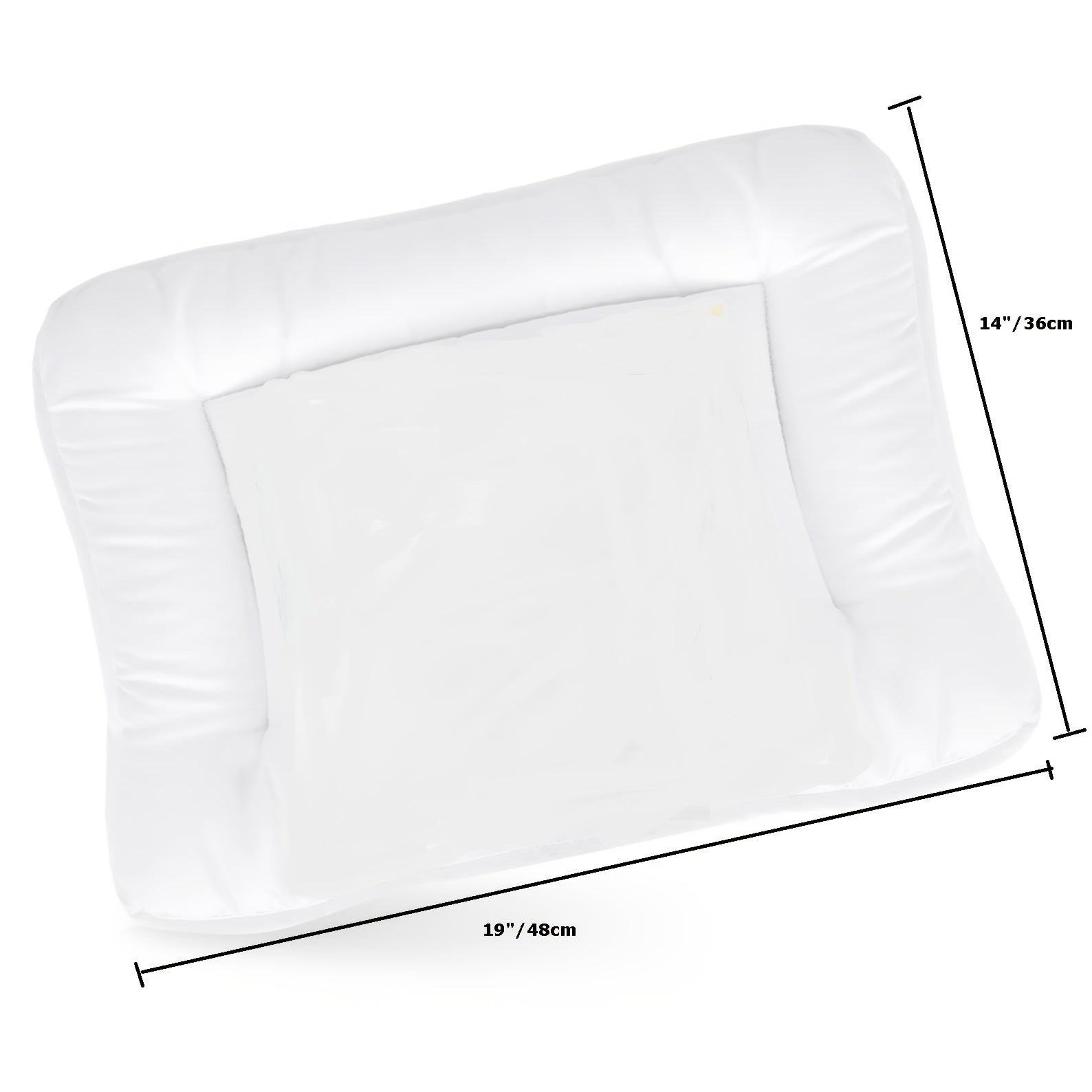 Kids Toddler Pillow Quilted White Polyester Breathable Machine Washable Small