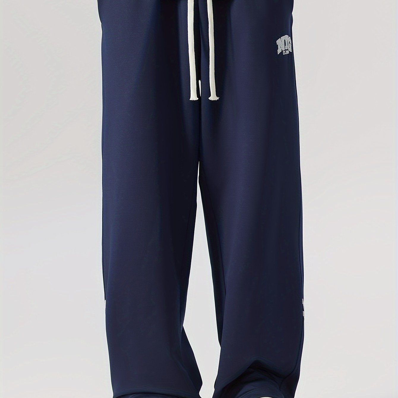 Men's Plus Size Joggers Loose Fit Geometric Knit Fabric All-Season Sports Pants