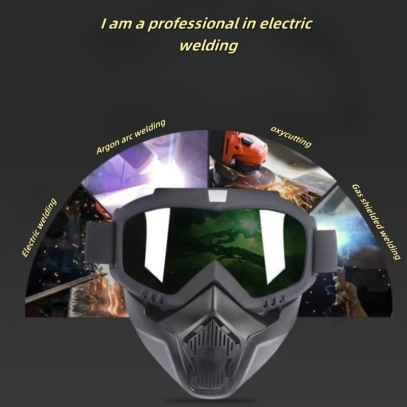 To'liq yuzli HD niqob 4 rangda - Ko'p funksiyali, shamol o'tkazmaydigan, sozlanadigan tasmalarga ega. Tashqi sportlar, velosipedda yurish va sanoat ishlari uchun ideal.