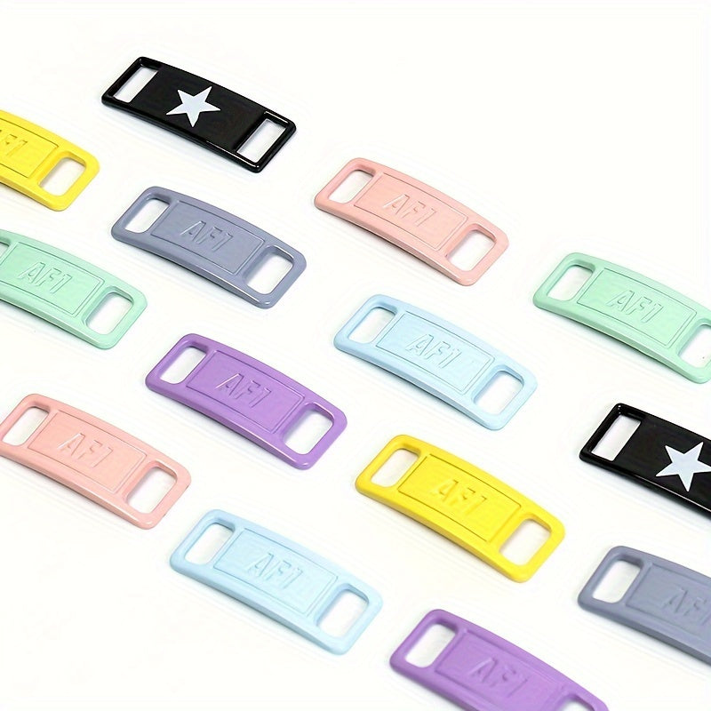 Unisex Shoe Lace Buckle Silver Metal Shoe Accessory