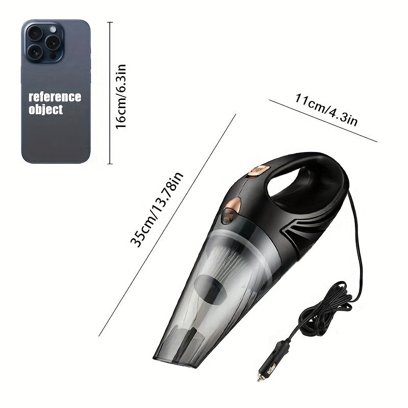 Wired Handheld Car Vacuum Cleaner High Power Strong Suction for Cars and Homes