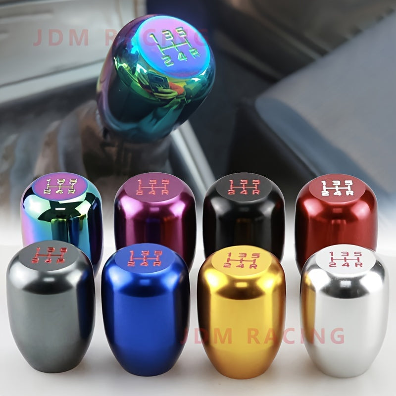 Universal Aluminum Gear Shift Knob 5-Speed Manual Transmission Car Replacement