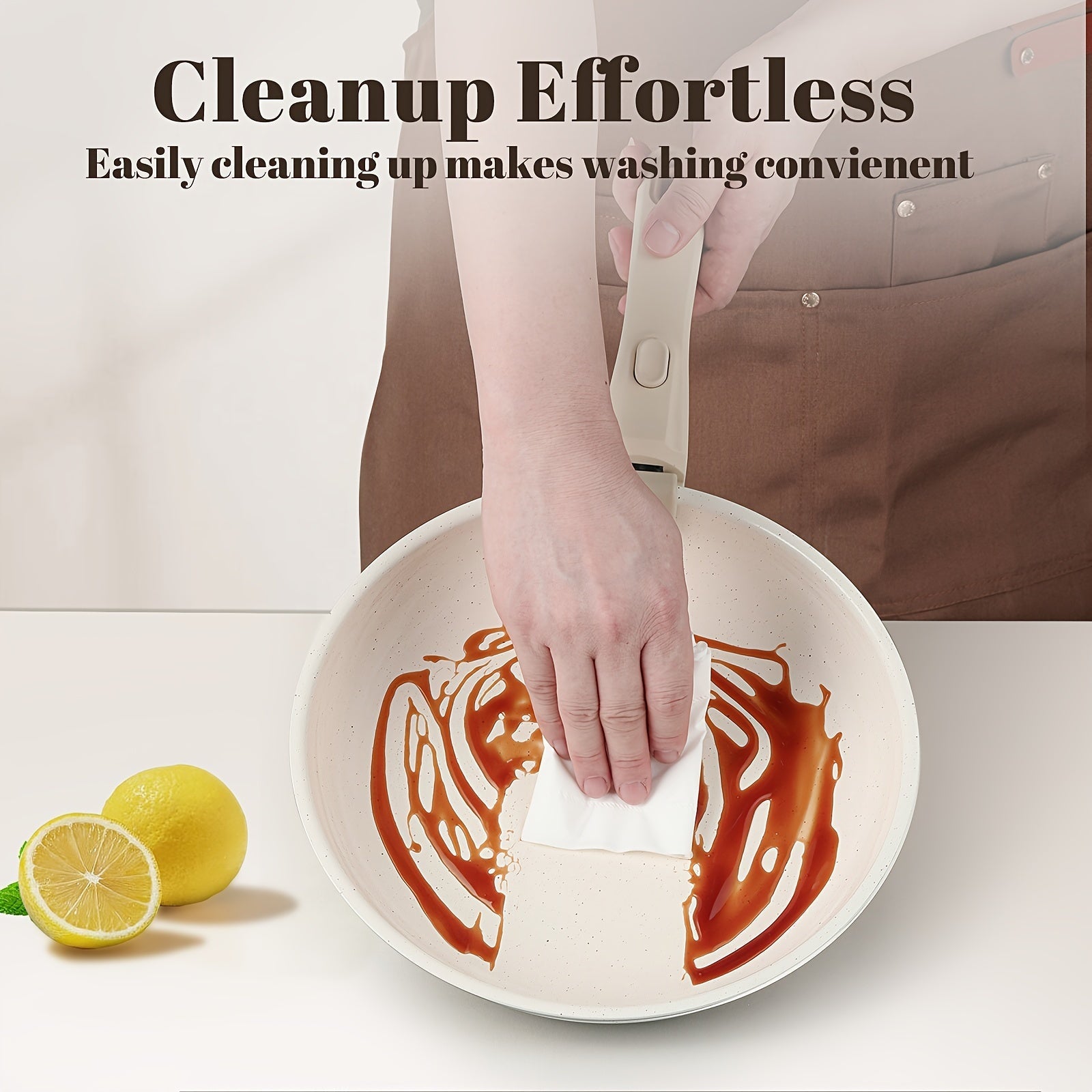 Aluminum Induction Cookware Set Non-Stick Detachable Handle 3 Pots 3 Pans Dishwasher Safe