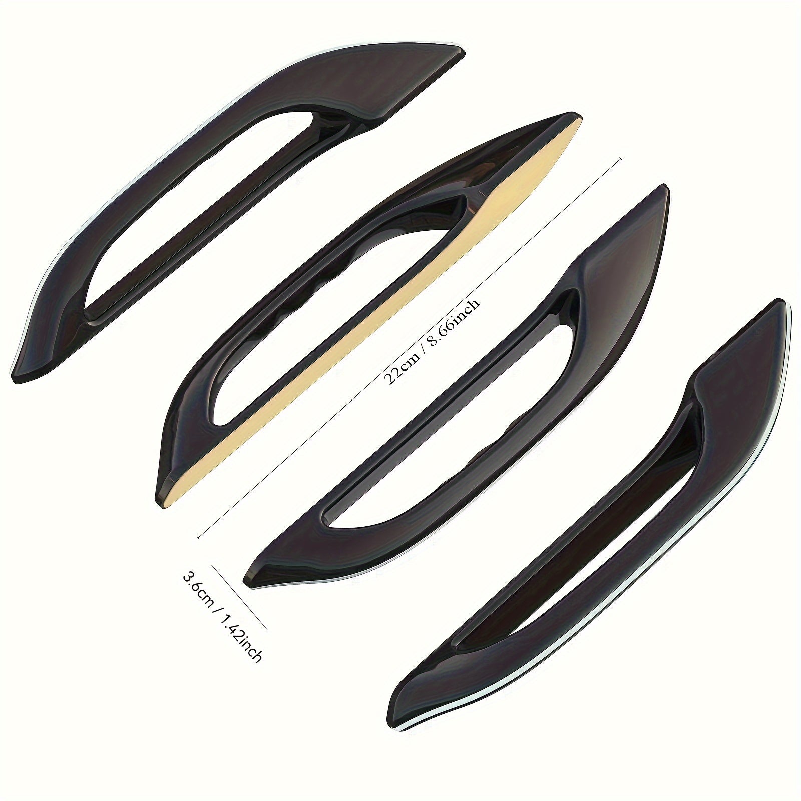 Door Handle Cover Set for Tesla Model 3/Y PVC Protector Wrap 4 Pieces