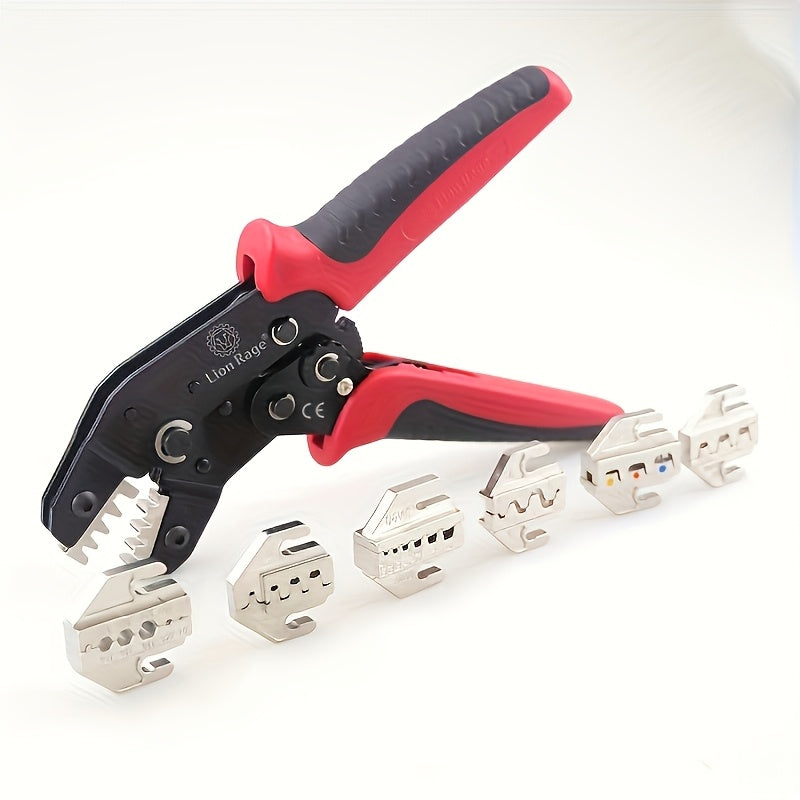 Crimping Tool Set with Combination Pliers and Multi-Jaw Connectors