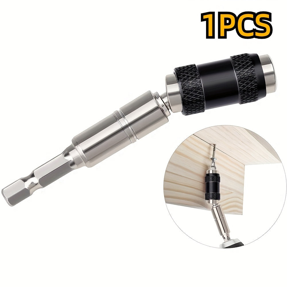 Magnetic Drill Bit Holder 1/4 Inch Hex Quick Change Chrome Vanadium Black