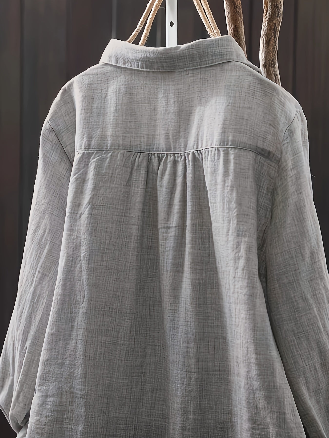 Women's Long Sleeve Cotton Casual Shirt