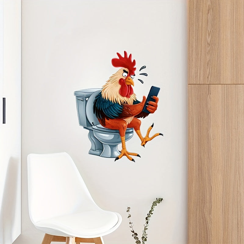 Rooster Wall Stickers for Home Decoration Water Tank Toilet Seat Water Tank Decor
