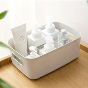 Organizador de almacenamiento de plástico para cosméticos, cocina, aperitivos, duradero y compacto
